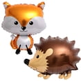 thumbnail image 3 of 4 globos gigantes de Mylar con animales (ardilla, zorro, erizo, mapache) para decoraciones de cumpleaños temáticas de animales de Safari en la jungla, regalo para niños, 3 of 5