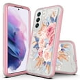 thumbnail image 1 of Samsung Galaxy S22 Plus Case, Rosebono Hybrid Graphic Design Pattern Hard Back Pannel Cover Case For Samsung Galaxy S22 Plus (Flower), 1 of 4