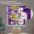 thumbnail image 4 of Cute Ghost Halloween Kitchen Curtains Pumpkin Funny Spooky Window Curtains Valance and Tier Set 36 Inch Rod Pocket Short Tier Curtain for Room, Cafe Kitchen Decor, 4 of 6
