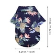 thumbnail image 2 of 4pcs camisa de perro hawaiano camisa de verano camisa para mascotas Ropa de perro transpirable fresca, 2 of 7
