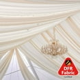 thumbnail image 2 of Efavormart 20 FT Fire Retardant Nude Sheer Voil Curtain Panel Backdrop - Premium Collection, 2 of 11