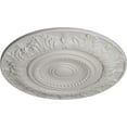 thumbnail image 3 of Ekena Millwork 20 7/8"OD x 1 1/4"P Biddix Ceiling Medallion (Fits Canopies up to 7 1/2"), Hand-Painted Ultra Pure White, 3 of 7