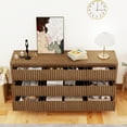 thumbnail image 6 of IQCNGVX Dresser Fluted Long 9 Drawer Large Mid Century 58" Wide Chest Wood Closet Clothes Storage TV Stand for Bedroom Living Room, 6 of 8