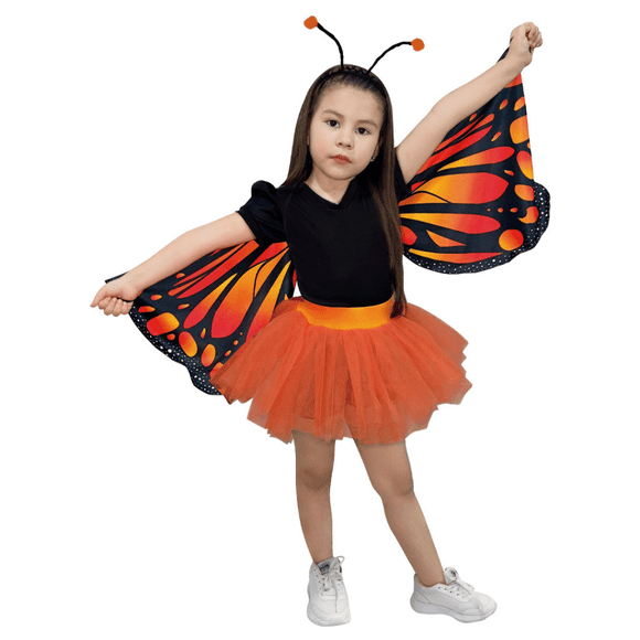 Disfraz Primavera Mariposa Monarca Tutu Infantil Niña Talla 4 a 6 años