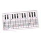 thumbnail image 4 of Teclas de Tabla de Notas de Teclado Práctica Notación de Teclado de Cartón Pegatina, 4 of 9