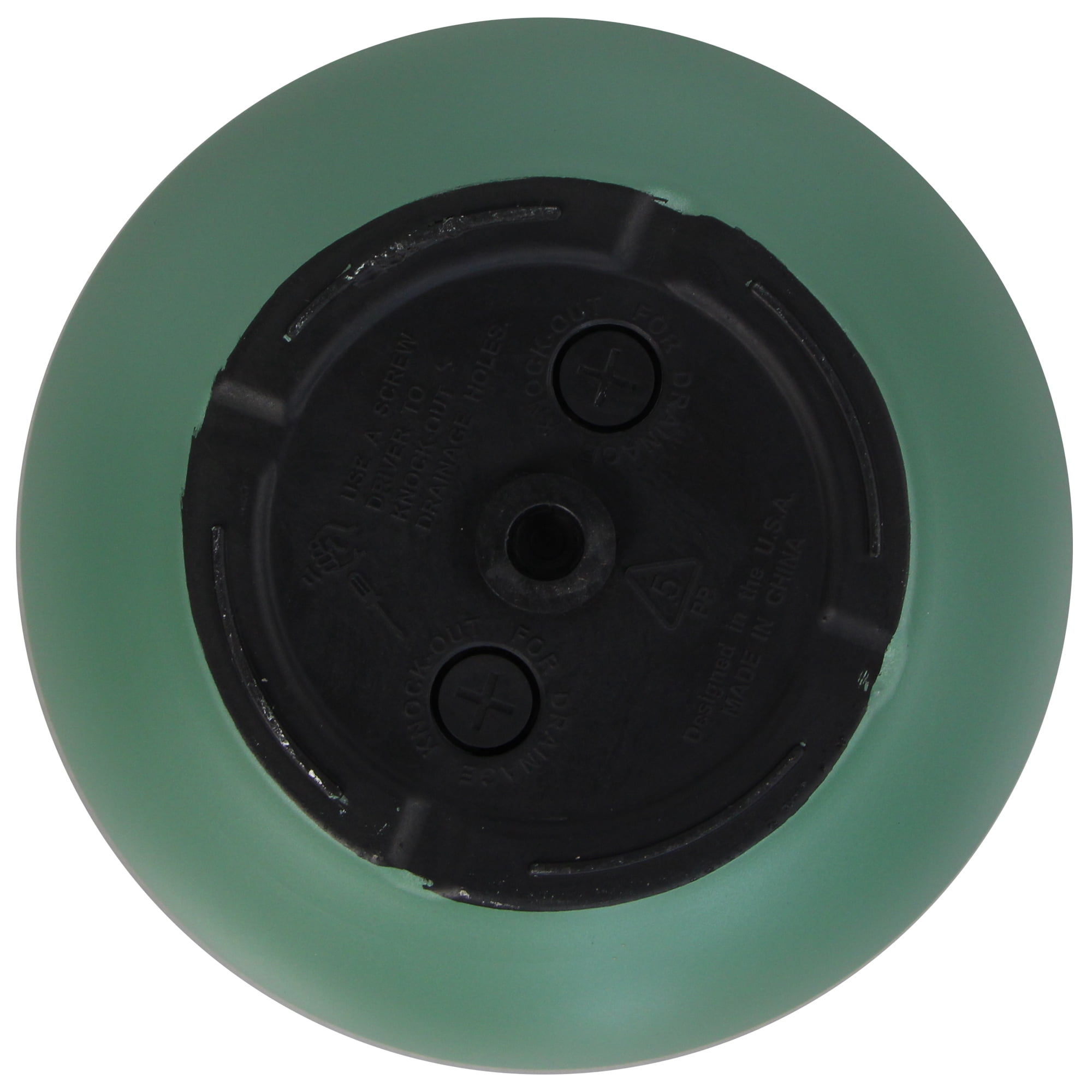 Mainstays Jordan 8" x 8" x 6" Medium Round Green Lily Resin Planter