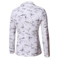 thumbnail image 3 of Men's Autumn And Winter Fashion Personality Solid Color Casual Suit Jacket, 3 of 3