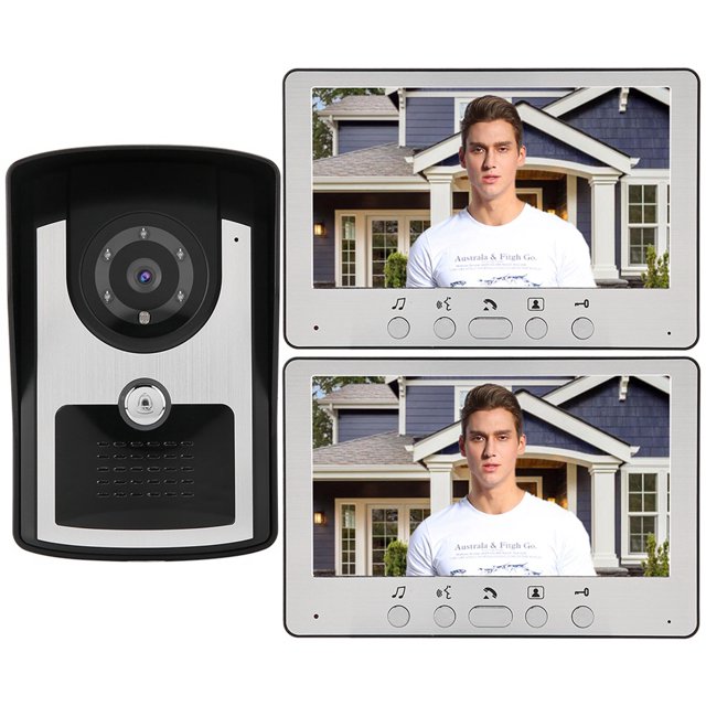 Kit De Timbre, Videoteléfono De Puerta LCD De 7", Seguridad En El Hogar Con Cable Para Monitoreo