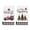 BlackWhite, variant on Sm:)e Black Red Buffalo Plaid Truck Christmas Trees Kitchen Dish Towels 18 x 26 Inch Set of 2