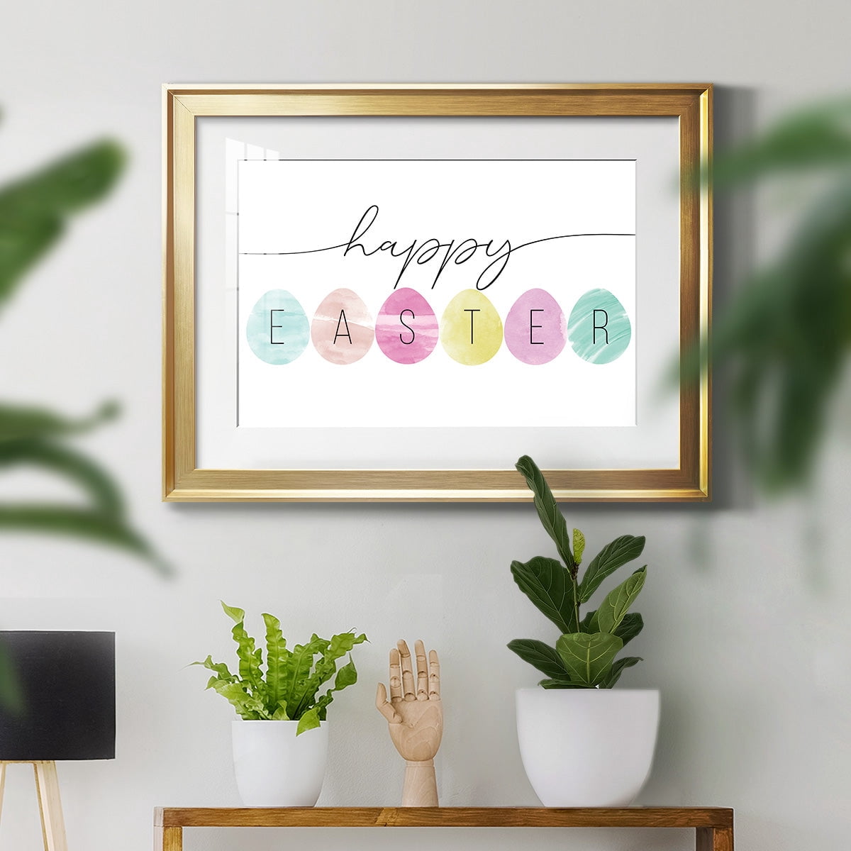 Happy Easter Premium Framed Print - Ready to Hang