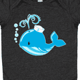 thumbnail image 4 of Inktastic Cute Blue Whale in Nautical Hat Boys or Girls Baby Bodysuit, 4 of 5