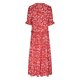thumbnail image 5 of Puntoco Vestido De Manga Corta Con Cuello En V, Vestido Largo Bohemio Estampado Con Cuello En V Y Borlas En El Dobladillo De La Oreja Para Mujer Rojo Xl, 5 of 6