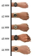 A|X Armani Exchange Mens Three-Hand Date Silver and Rose Gold Two-Tone Stainless Steel Bracelet Watch (Model: AX1962)
