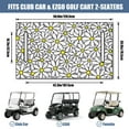 thumbnail image 3 of Durable Flowers Print 51x31 Golf Cart Seat Cover, Long-Lasting Protection for Standard Front Seats on Popular Golf Cart Brands, 3 of 8