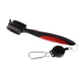 thumbnail image 2 of 2 Limpiadores de Ranuras de Cepillos para Palos para golf de dos cara con Cuerda Retráctil, Color Rojo Zulema cepillo de golf, 2 of 7
