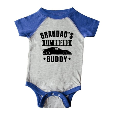 

Inktastic Grandads Lil Racing Buddy Gift Baby Boy or Baby Girl Bodysuit