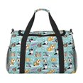thumbnail image 1 of Balery Dogs Bolsa de Gimnasio para Mujeres, Bolsa de Viaje con Bolsillo Húmedo, Bolsa de Fin de Semana para Mujeres, Bolsa de Viaje Resistente al Agua, 1 of 7