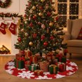 thumbnail image 5 of Tyidzon Christmas Tree Skirt Decorations, 30 Inch Snowflake Christmas Soft Tree Mat Xmas Winter Holiday Xmas Party Indoor Outdoor Home Christmas Decorations, 5 of 6
