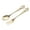 Gold, variant on Stainless Steel Vintage Spoon Fork Cutlery Tableware Dessert Spoon Mini Dessert Utensils Set for Stirring, Fruit, Cake, Coffee, Tea (Gold)