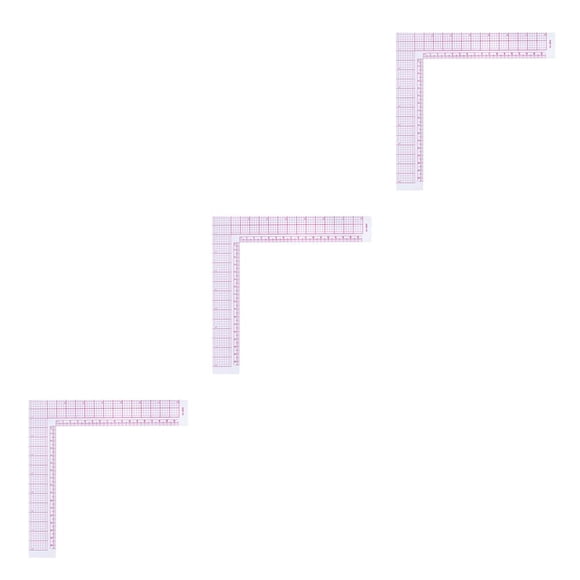 Toystoory Regla cuadrada en L con escala para costura de prendas de vestir, dibujo de medición, herramientas de costura para manualidades DIY Type1 NO1