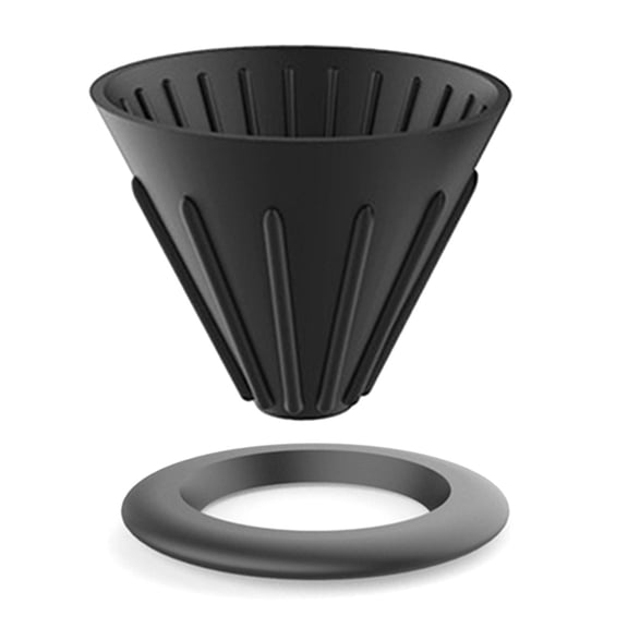 YIEMEEN Reusable Coffee Funnel Silicone Coffee Drip Filter Cup Reversible Foldable for Home Kitchen Outdoor Coffee Accessories