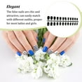 thumbnail image 3 of Nail Art Delicate Removable Artificial Tips Extension Fingernails Fashion Nails Round Gel Wraps Manicure Tools Decoration for Girls Type 29, 3 of 6
