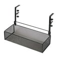 thumbnail image 4 of Organizador de escritorio colgante de fácil instalación con abrazadera de hierro para organizar negro, 4 of 9