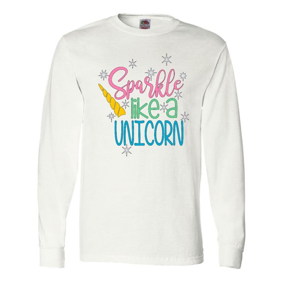 Inktastic Sparkle Like a Unicorn Long Sleeve T-Shirt