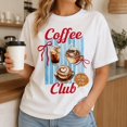 thumbnail image 5 of Coffee Club Graphic T-Shirt, Unisex Classic Fit Coffee Lover Tee, 5 of 9