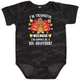 thumbnail image 3 of Inktastic Thanksgiving I'm Thankful Because I'm Gonna Be a Big Brother Boys or Girls Baby Bodysuit, 3 of 5