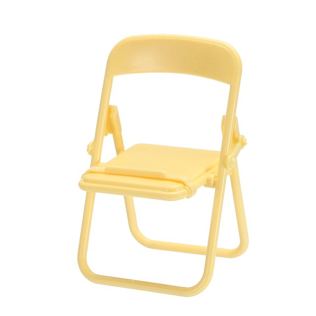 Soporte para teléfono móvil Unique Bargains Caramelo Multiángulo Plegable Amarillo