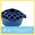 thumbnail image 5 of Minuteman International Traditional Lattice Top Steamer, 6.5 Inch Tall, Blue, 5 of 5