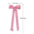 thumbnail image 3 of cpengpj Velvet Christmas Bows Tree Ornaments, Red, Pink Polyester Decor for Xmas Tree, Wreath, Indoor Festive Decorations (26x13cm), 3 of 11