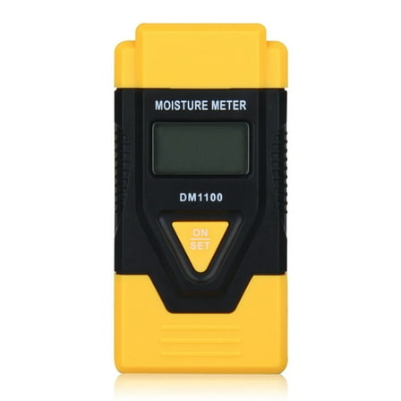 Masteelf  Digital LCD Three-in-One Moisture Meter Humidity Tester Yellow