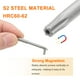 thumbnail image 4 of Uxcell 3pcs T10H Punta de destornillador Torx 5/32" Vástago hexagonal 45mm/1.77" Longitud Magnética Estrella de 6 Puntos Punta de destornillador de acero S2, 4 of 7