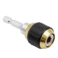 thumbnail image 1 of Quick Switch Drill Chuck Adapter 1/4 Hex Impact Driver Connector with Self-Locking Mechanism for Electric Hand Drill and Bit Tools, 1 of 4