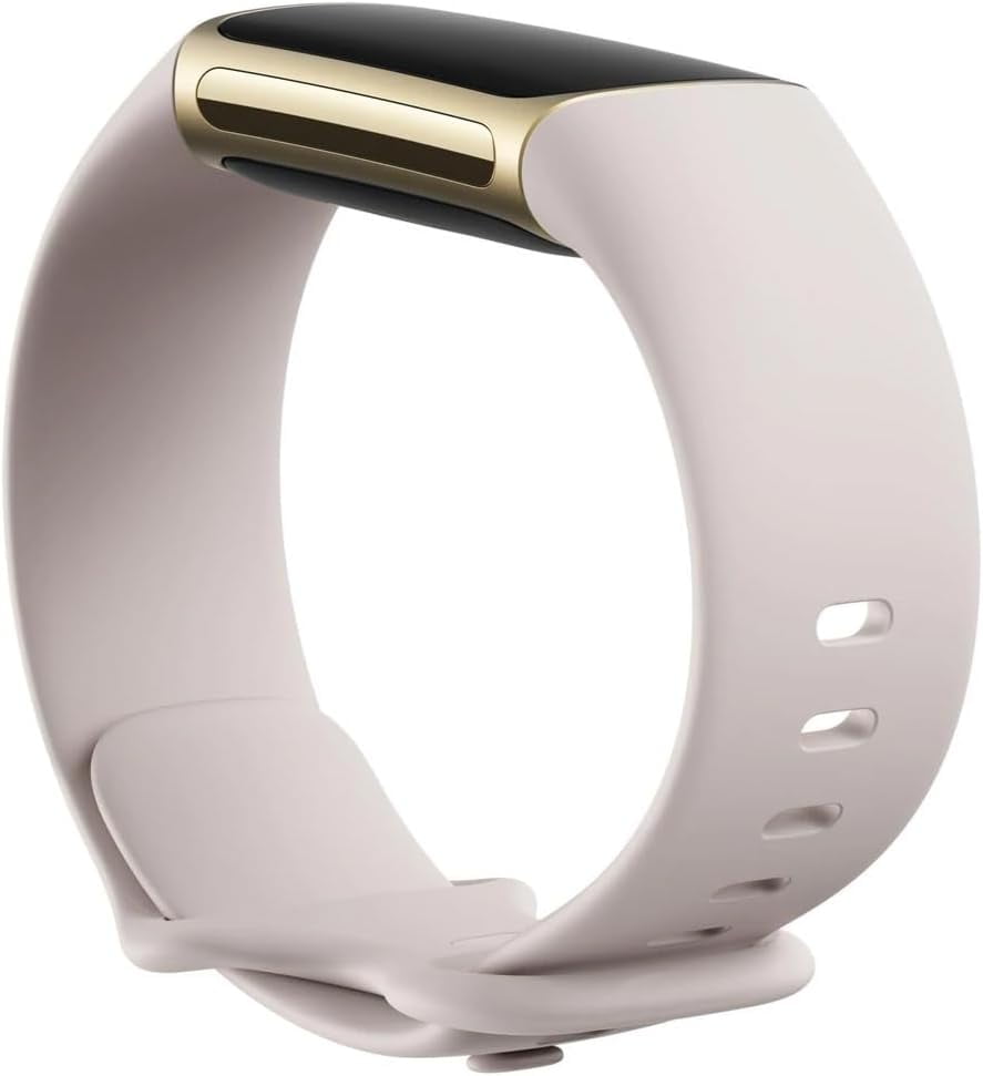 Restored Fitbit Charge 5 Fitness and Activity Tracker (WiFi) Soft Gold (Refurbished)