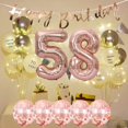 thumbnail image 3 of Set de decoración de cumpleaños Happy Birthday 31 años en oro rosa, 3 of 6