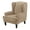 Camel, variant on 2 Piece Stretch Wing Chair Slipcover, Velvet Wingback Chair Cover with Elastic Bottom Wingback Chair Slipcover Soft Removable Washable Armchair Chair Slipcovers -Camel-2 Piece