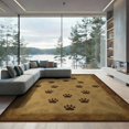 thumbnail image 2 of ODIKA 8'x10' Washable Area Rug Woodland Scattered Wildlife Tracks Forest Theme Timber Frame for Living Room, Under Sectional, Family , Durable, Non-Slip, 2 of 7
