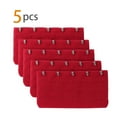 thumbnail image 2 of INSPIRE CHIC Women's 3 x 5 Hooks Adjustable Brassiere 5 Pcs Bra Extender Eye Tape Strap Red-2 5, 2 of 5