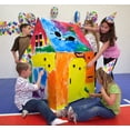 thumbnail image 2 of Easy Playhouse - Kids Art and Craft for Indoor and Outdoor Fun, Color, Draw, Doodle on this Blank Canvas – Decorate and Personalize a Cardboard Fort, 34" X 27" X 48" Age 3+, 2 of 7
