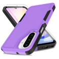 thumbnail image 1 of Funda para teléfono Yuanming Galaxy A26 5G de doble capa a prueba de golpes, violeta, 1 of 7