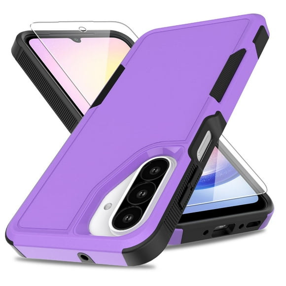 Funda para teléfono Yuanming Galaxy A26 5G de doble capa a prueba de golpes, violeta