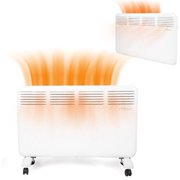 2 in 1 Portable Space Heater, 1500W Energy Efficient Heater with Thermostat, Wall Mounted LED Display Convection Heater for Indoor Use, Office Bedroom