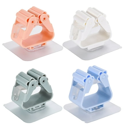 

Broom Holder， Broom and Dustpan Hanger for Home Kitchen Garden Garage Storage Systems 4 PCS