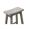 thumbnail image 5 of Boraam Sonoma 24-Inch Counter Height Backless Saddle Wood Counter Stool, Storm Gray Wire-Brush Finish, Set of 2, 5 of 7