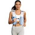 thumbnail image 2 of VeFlora Women's Lightweight Running Hydration Vest, Adjustable Breathable Water Bottle Vest with Phone Pocket, Reflective Safety Vest for Hiking, Jogging, Cycling, Outdoor Activities(Blue1/One Size), 2 of 9