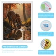 thumbnail image 3 of Diamond Art Kit for Adults, Majestic Tiger Autumn Stream Diamond Painting for Adults Beginners, 5D DIY Diamond Art Painting Kits, Colorful Diamond Painting Craft for Home Decor 12x16, 3 of 7