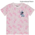 thumbnail image 4 of Disney Lilo and Stitch Girls Short Sleeve T-Shirt- Stitch Girls Tee Sizes 4-16 White, 4 of 6